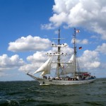 Vielen schoenen Schiffen begegnet man auf der Ostsee.