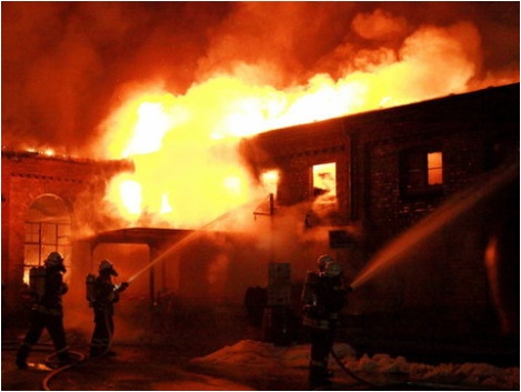 Fire at Marina Lanke